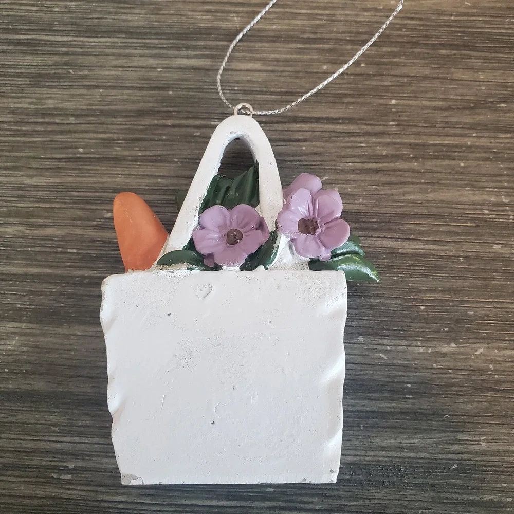 SHOP LOCAL Christmas Ornament, Resin Shopping‎ Bag